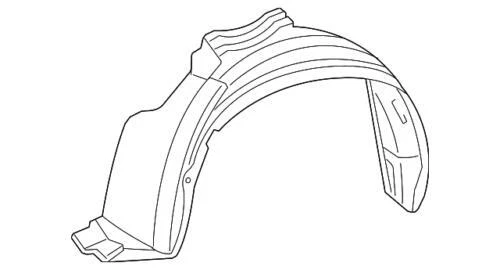 Protector de salpicaduras del guardafango izquierdo delantero para Toyota (P/N 53876-0R020)