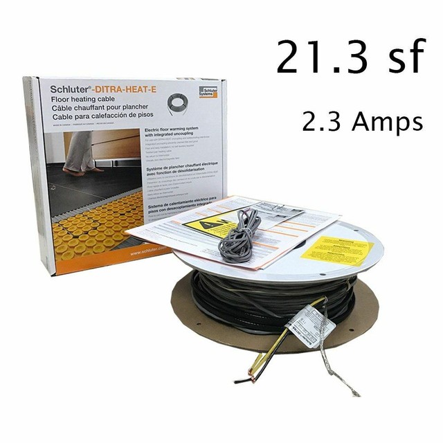 DITRAHEAT Cable 120V 21.3 SF 2.3 Amp eBay