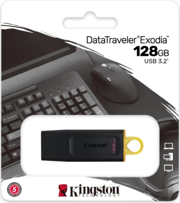 Kingston DataTraveler Exodia USB Stick 128GB USB-A 3.2 Flash Drive