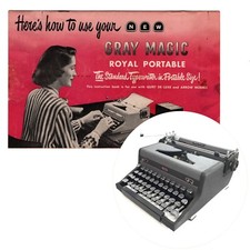 ORIGINAL Royal Quiet De Luxe & Arrow Typewriter Instruction Manual Vtg thumbnail