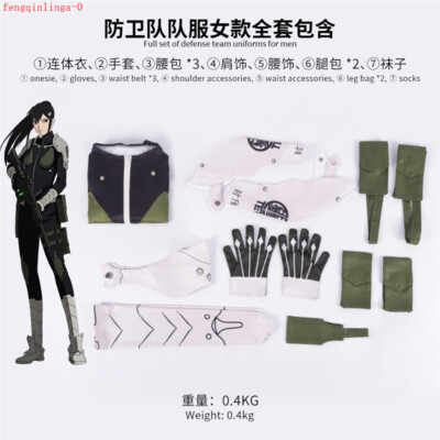 Anime Kaiju No.8 Kafuka Hibino Ashiro Mina Defense Team Uniforms