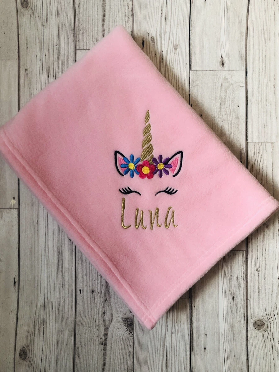 Personalised sales unicorn blanket