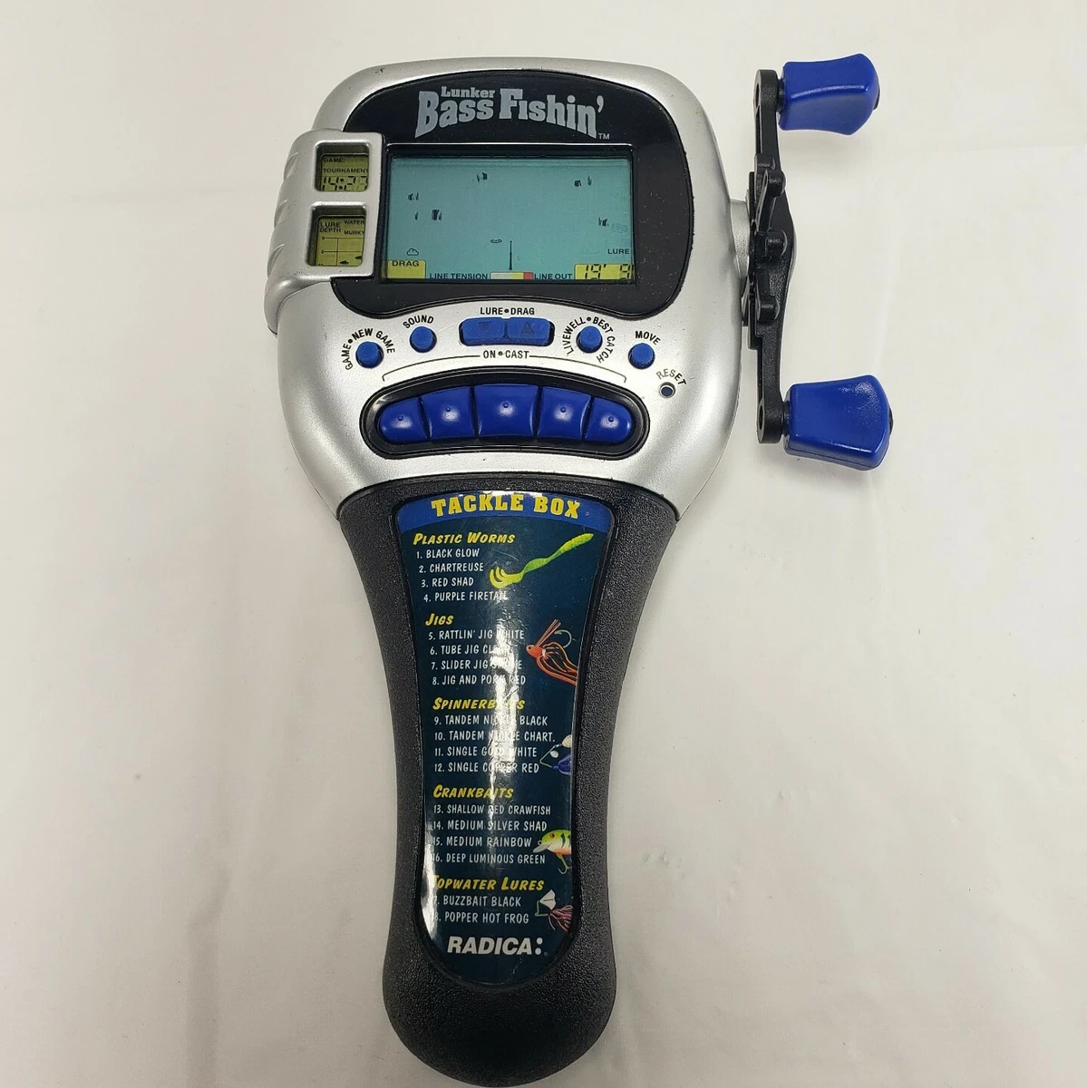 Radica lunker bass fishing handheld game online