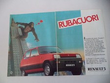 advertising Pubblicità 1983 RENAULT 5