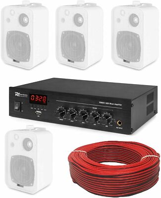 Impianto Audio Filodiffusione Completo Da Esterno IP56 - 4 Casse Stagne + Amp Bluetooth - Foto 12