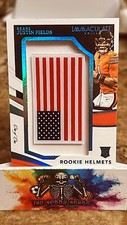 2021 Panini Immaculate Football Justin Fields 1/1 Rookie Helmets USA Flag