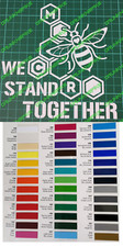 Autocollant pare-chocs We Stand Together Manchester Bee voiture fourgon Euro Dub Jdm haché