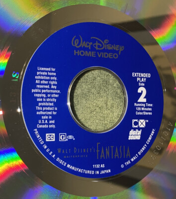 Walt Disney Fantasia Laserdisc LD Digital Sound Dolby Surround | eBay
