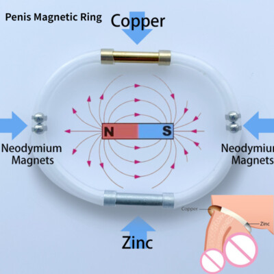 Power Ball Stretcher Strong Magnetic Ball Enhancer Zinger Chastity Ring for Male