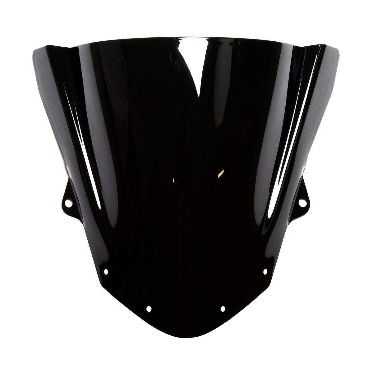 MPW Double Bubble Black Windshield Screen for Kawasaki ZX-6R