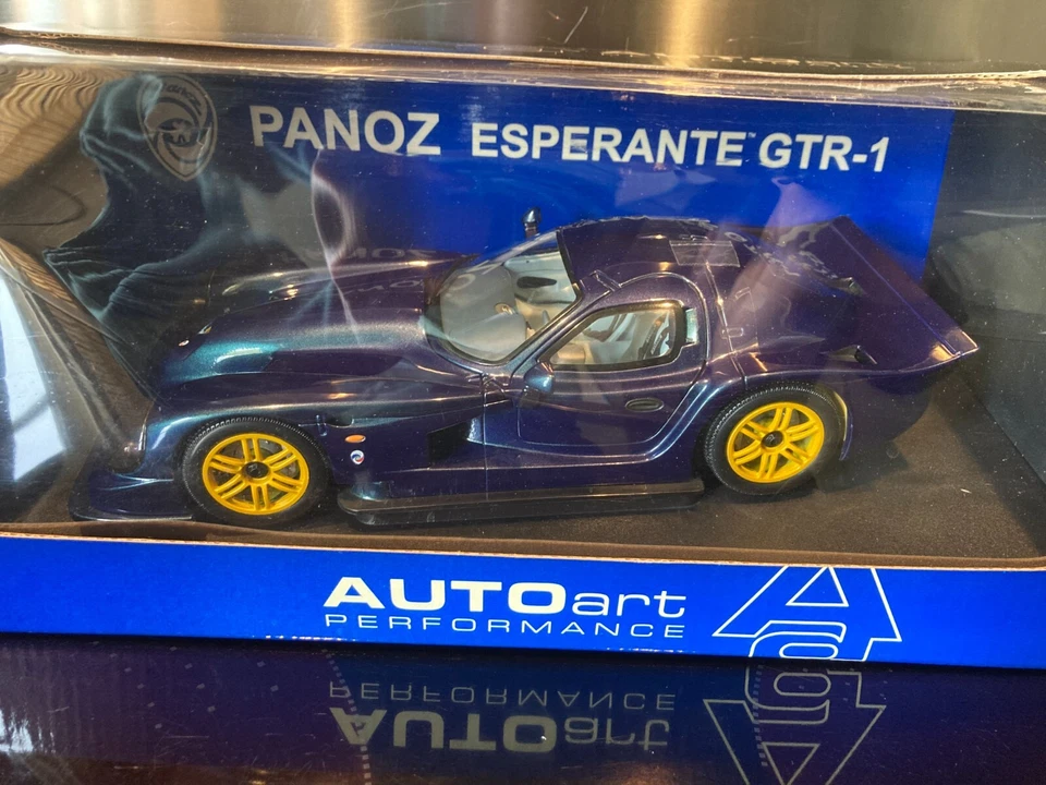 PANOZ ESPERANTE GTR-1 STREET CAR 1998 PURPLE BLUE SCALE 1/18 AUTOART - Photo 2/4