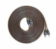 2-Channel Twisted Pair Car Amplifier RCA Cable Interconnect 