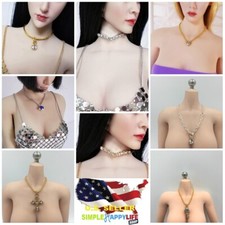 1/6 scale Necklace golden cross pearl silver diamond kumik phicen hot toys ❶USA❶