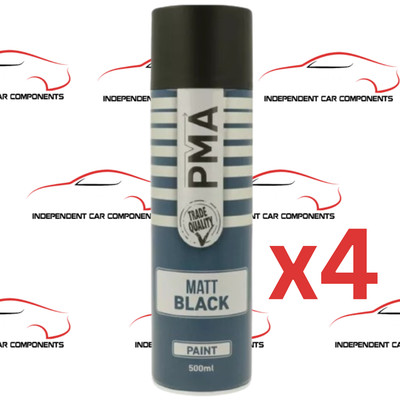 (f) 4x Mattschwarz Lack 500ml PCPA1001 PMA Original Top Qualität Produkt Neu