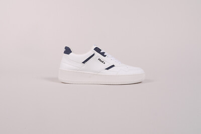 MoEa GEN 1 Mushroom White & Navy Sustainable Sneaker Schuhe Bio Vegan EUR 36-46