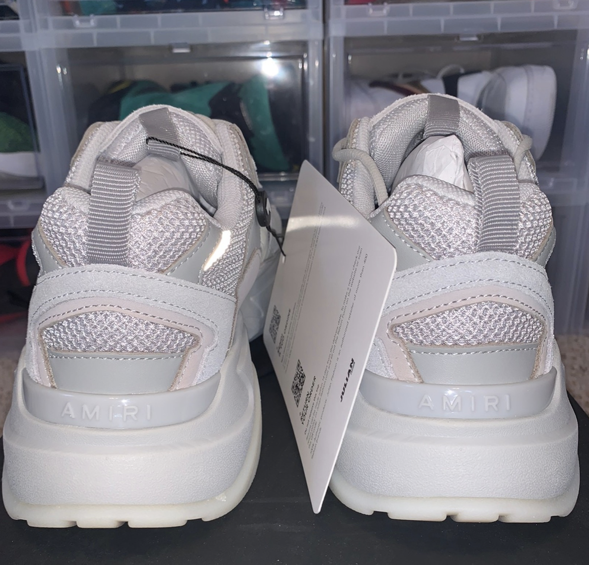 Amiri Runner Skele Bone Gray sneakers A/W 20 Skeleton | eBay