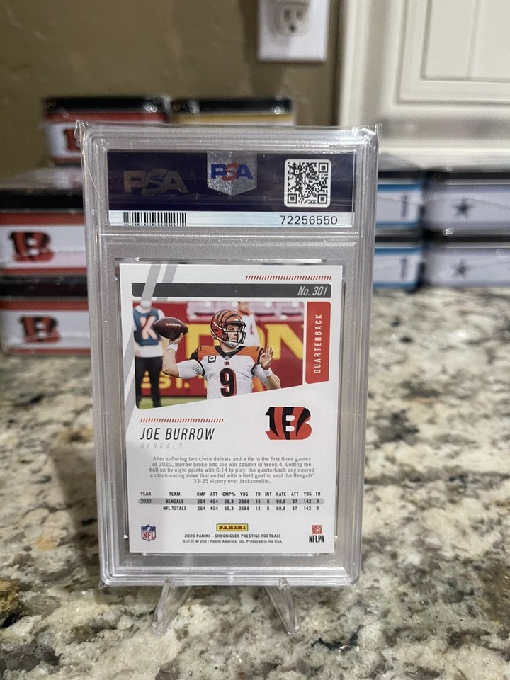 2020 Panini Chronicles JOE BURROW Gridiron Kings ROOKIE CARD #GK1 Gem Mint 10 - Foto 5