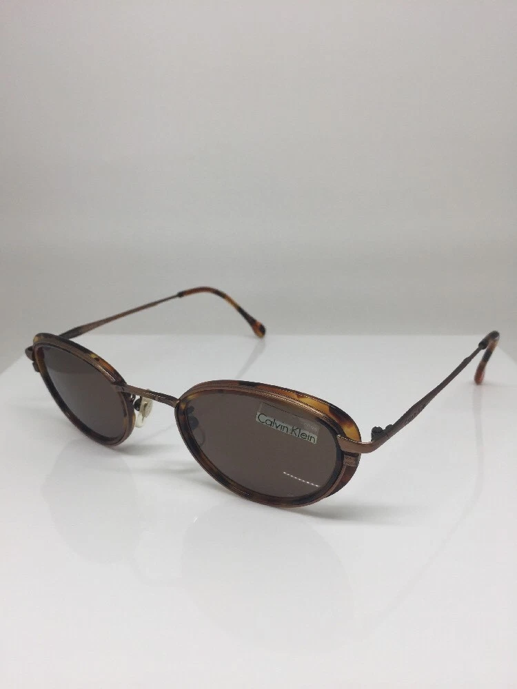 New VINTAGE CALVIN KLEIN Sunglasses CK 341 Copper Col. 578 Size: 48-23mm  Italy