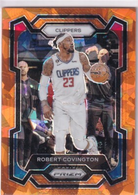 Panini 2023-24 Prizm NBA Basketball No. 224 Robert Covington Orange Ice Prizm