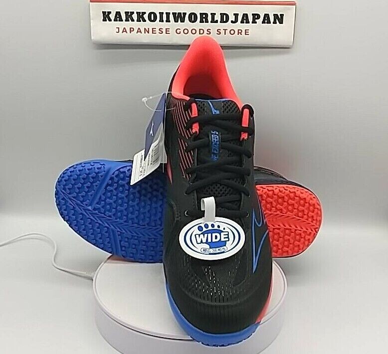 Mizuno Tennis shoes WAVE EXCEED 5 WIDE OC Black/Blue/Coral