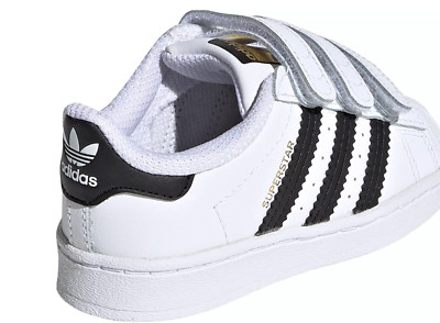New ADIDAS Superstar CF I Toddler shoes White Black  Sneakers
