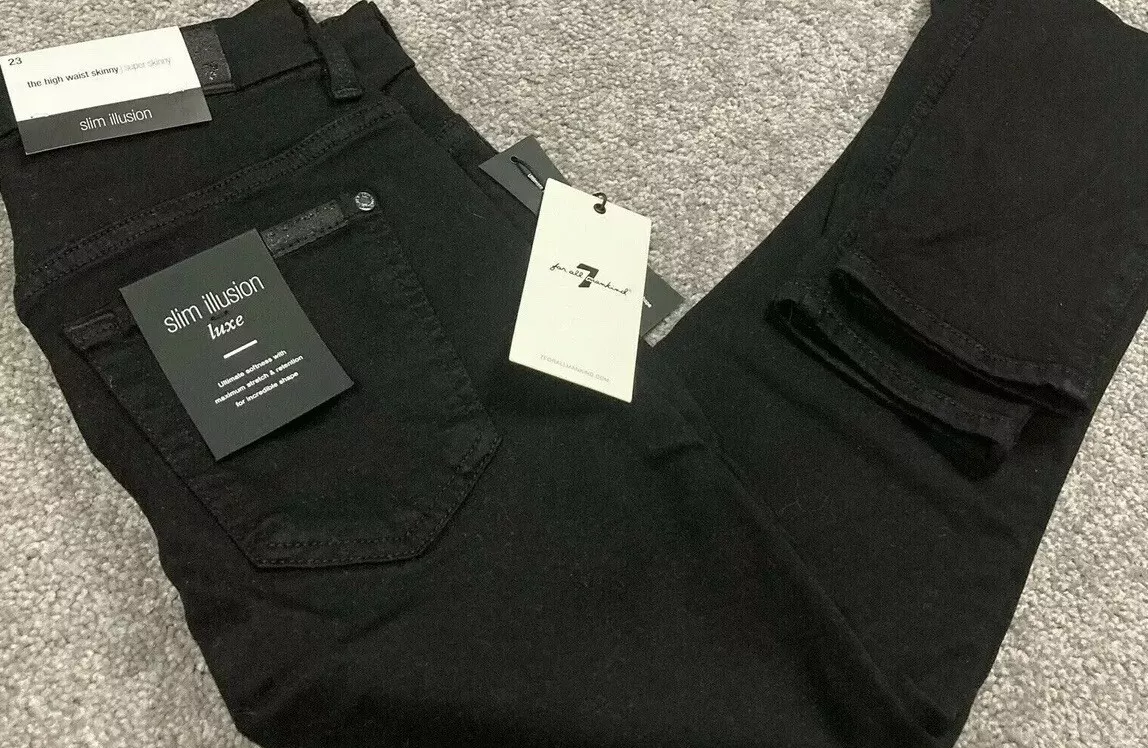 Slim illusion luxe high cheap waist skinny in black