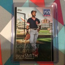 Ozzie Smith #14 Cardinals 150 years 2019 topps greatest players Black/299 made