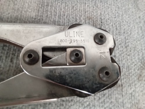 Uline 1/2" Industrial Gripper Polyester Strapping Sealer - Picture 2 of 5