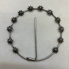 Stellario 8 cm argentato 12 stelle per statua Madonna aureola stellata metallo 