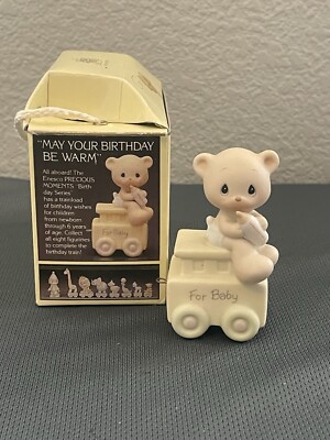 Precious Moments Birthday May your Birthday be Warm Train Series With Box Ch