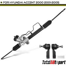3x New Power Steering Rack and Pinion Tie Rod End Kit for Hyundai Accent 00-05