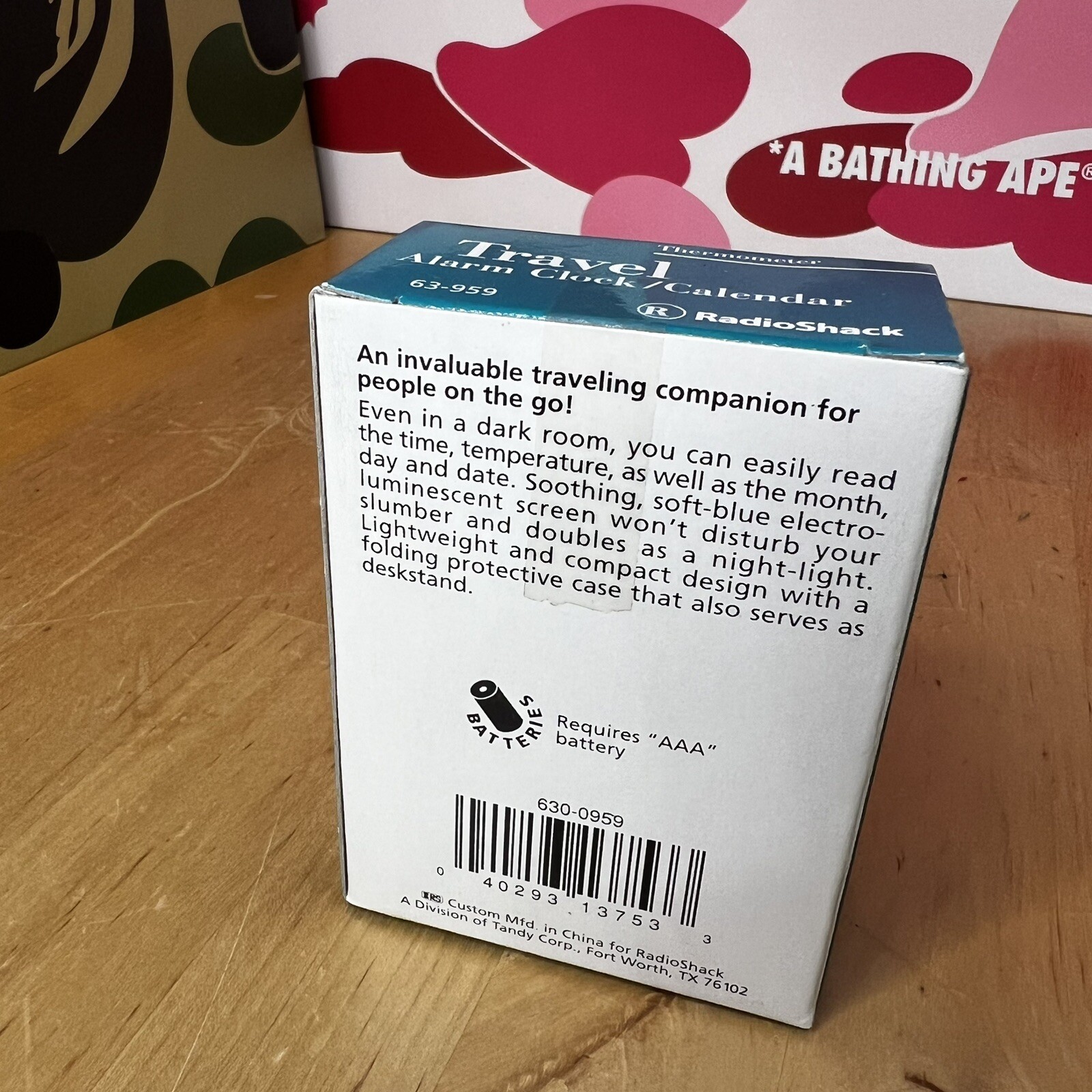 Radio Shack Travel Alarm Clock Calendar Thermometer New eBay