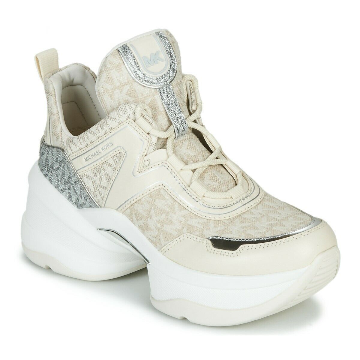 Haalbaarheid mosterd Weiland New Michael Kors MK Women's Olympia Trainer Scuba Sneaker Shoes Natural |  eBay