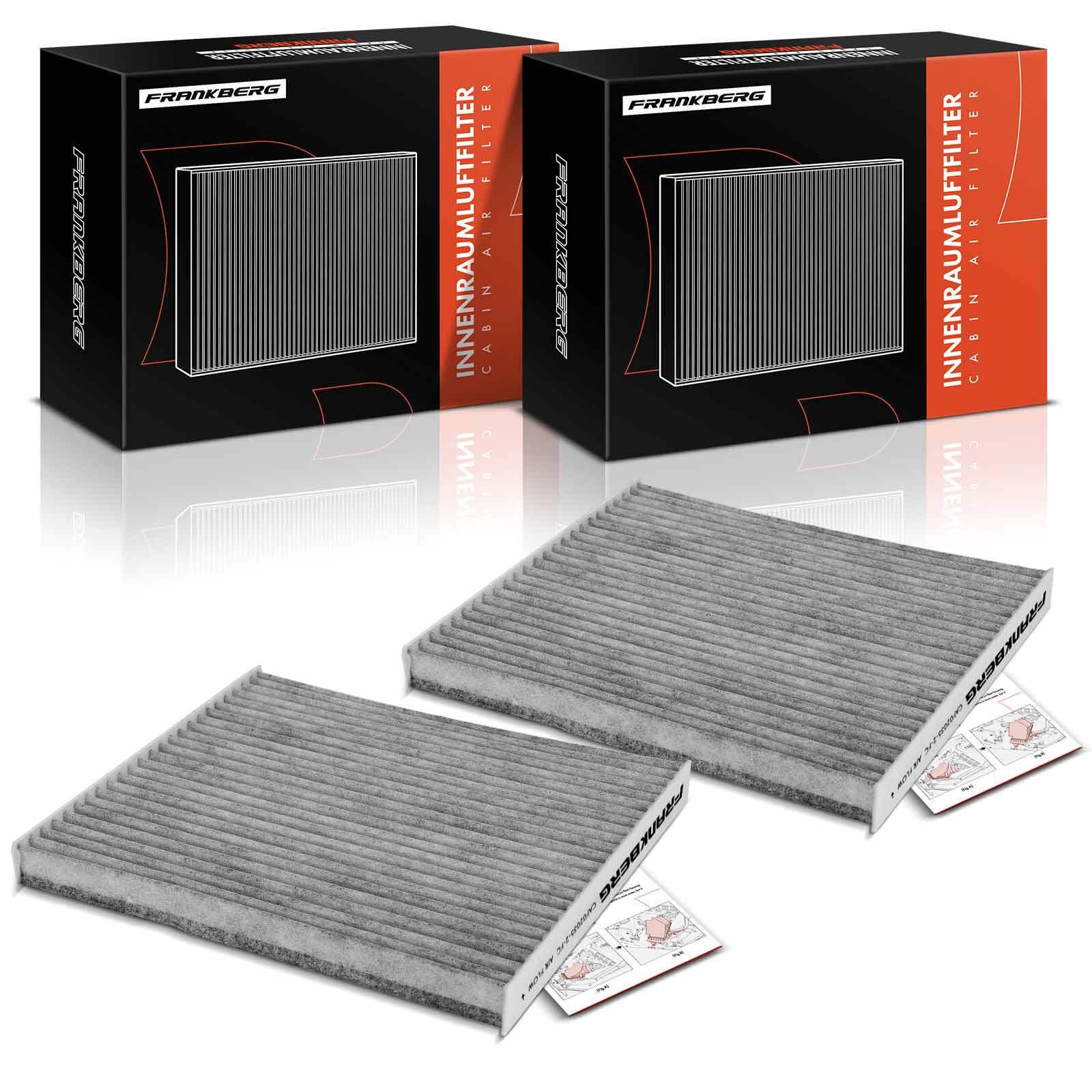 FRANKBERG 2x Cabin Air Filter for Toyota Corolla 01-09 Auris 06-09 Avensis 03-08