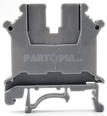 Phoenix Contact, UK5 Feed-Through Terminal Block, 800V, 32A, Gray