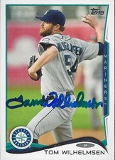 Tom Wilhelmsen Seattle Mariners 2014 Topps Update Signed Card