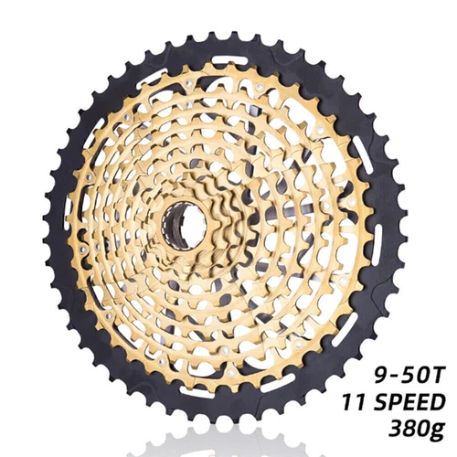 ZTTO 11S 9-50T Cassette ULT XD Hub City Road Bike Sprocket Flywheel Black-Gold - Picture 3 of 8