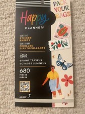 Me And My Big Ideas The Happy Planner Bright Travels Sticker Sheet Book