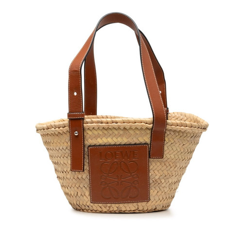 Loewe Anagram Basket Bag Small Handbag, Woven Bag, Beige Brown Raf... GZl1j6xx
