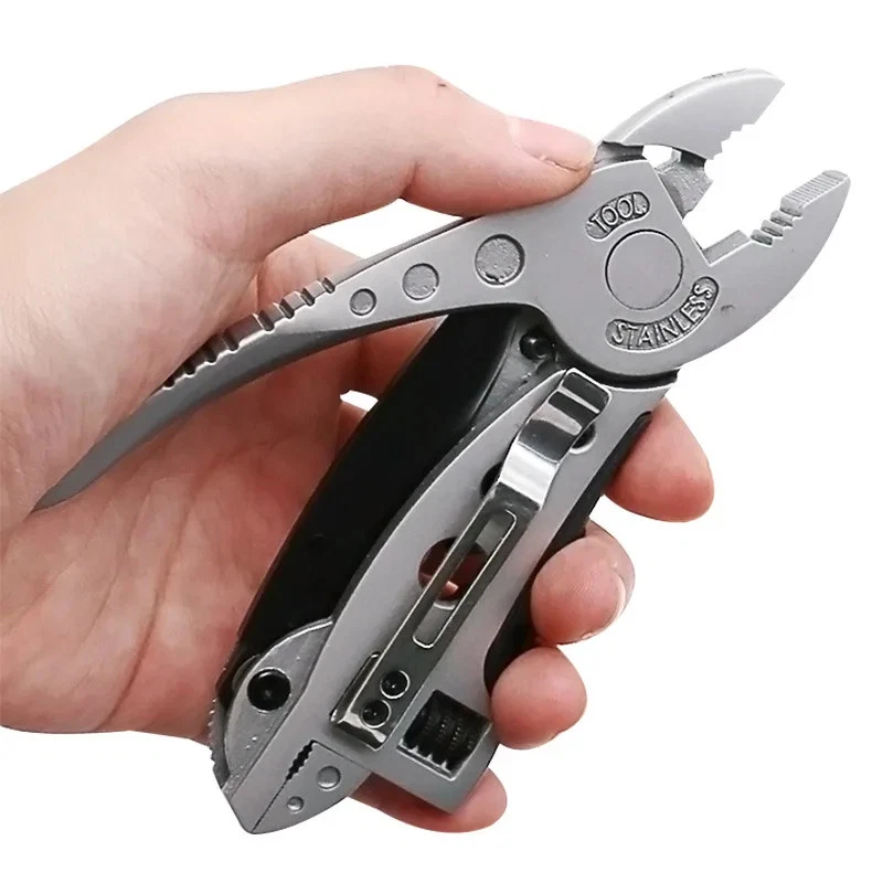 Multi-Tool Knife EDC Gear Set Adjustable Wrench, Screwdriver, Pliers Pocket Tool