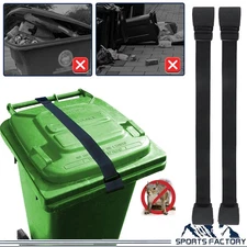 2/4PCS Trash Can Lock Strap Garbage Bin Lid Belt Animals Raccoon Proof Outdoor