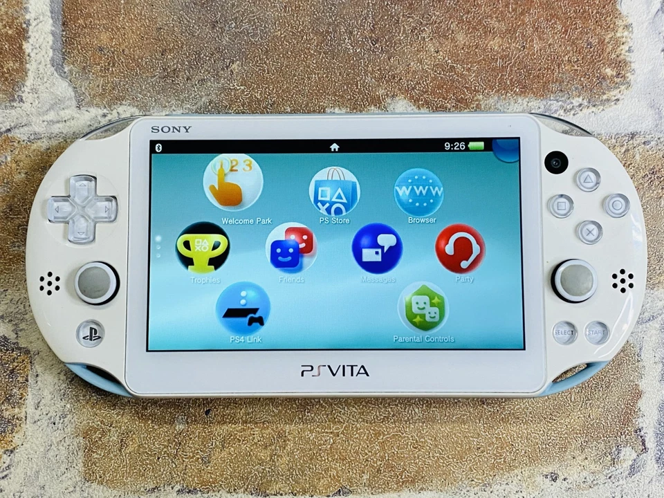 PS Vita blu chiaro bianco PCH-2000 Sony PlayStation Japan 8 GB caricatore ex DDP - Immagine 4 di 4