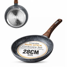 Non-Stick Frying Pan | Granite Coated Lightweight & Durable  28cm - Houszy