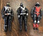 Vintage GI Joe Action Figure Lot (3): Battle Corps, Snakeyes, Strato Viper