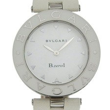 Orologio BVLGARI Bzero1 BZ35S/BZ35WLSL acciaio inox pelle quadrante bianco
