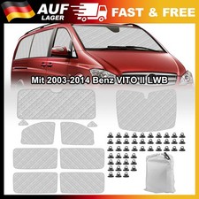 Sonnenschutz Auto Frontscheibe Kompatibel mit 2003-2014 Benz VITO II LWB, 10PCS Sonnenschutz Auto Frontscheibe Kompatibel mit 2003-2014 Benz VITO II LWB, 10PCS