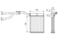 Wärmetauscher Innenraumheizung VALEO 811670 Aluminium für FORD MONDEO 4 Turnier