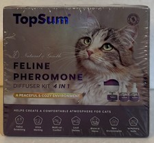 TopSum Cat Pheromone Diffuser Kit 4 in 1 Feline Calming with 3 Diffusers
