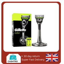 GilletteLabs with Exfoliating Bar Razor and Magnetic Stand