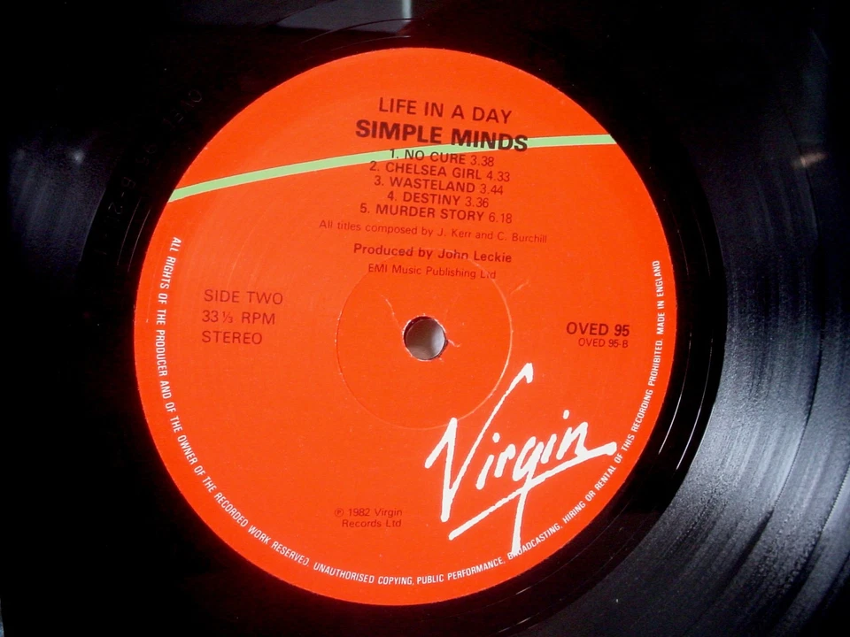 SIMPLE MINDS Life In A Day original UK LP from 1982 (VIRGIN VM6) - Image 3 of 3
